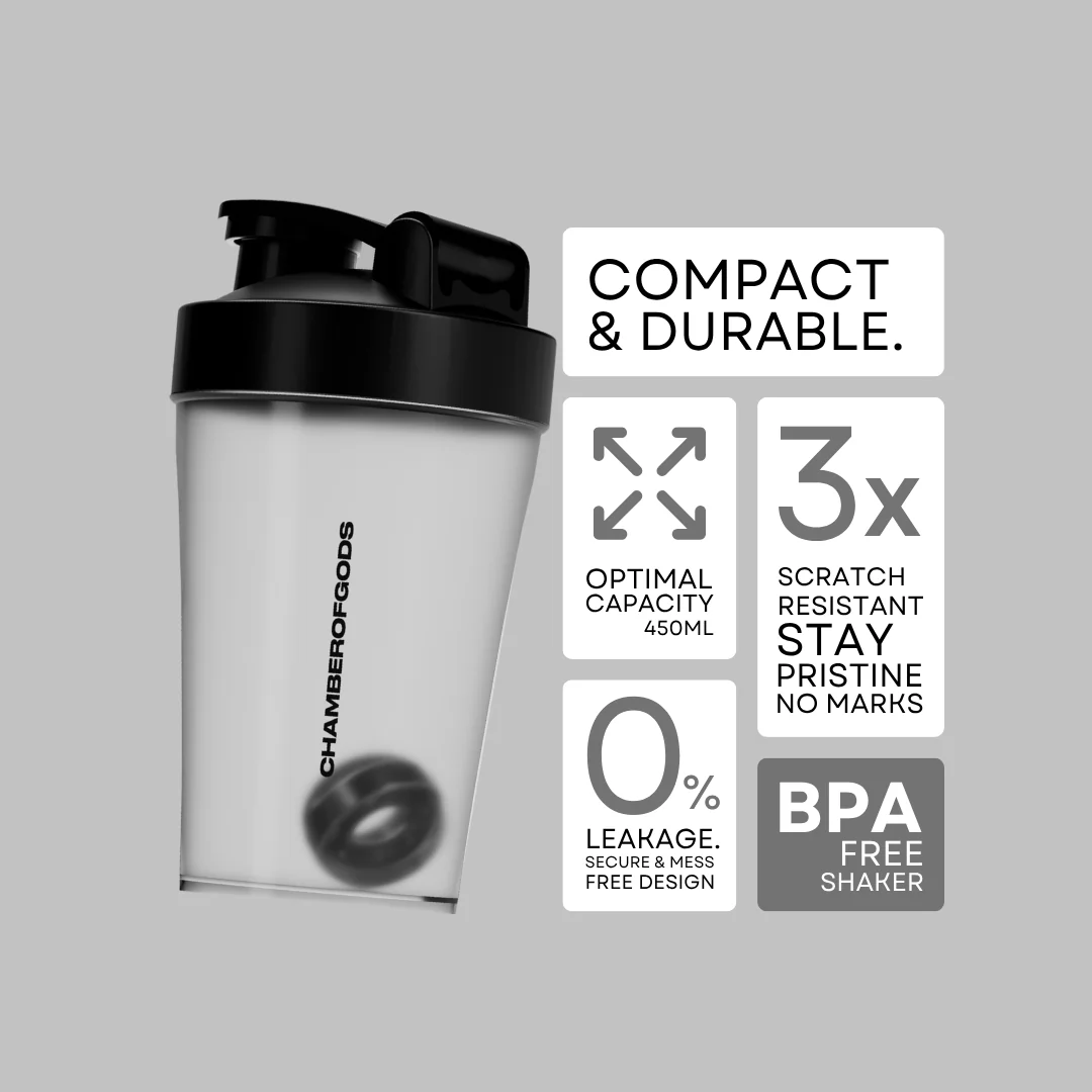 Chamberofgods Core Shaker | Leakproof & Durable | Premium BPA-Free Gym Bottle - Image 3